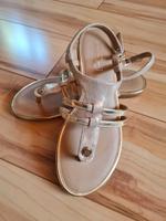 Hübsche Damen Zehensteg Schuhe Gr.38, Leder, Neuwertig Saarland - Wadern Vorschau