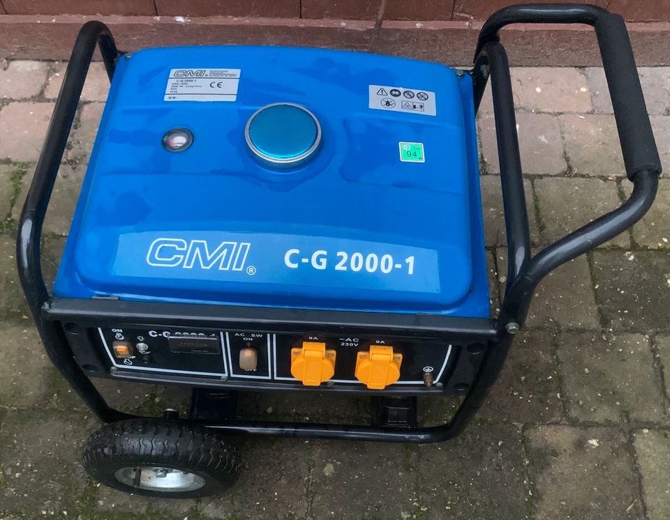 CMI C G 2000 1 Stromerzeuger Generator Powerstation 2000W in Brandenburg -  Potsdam | Heimwerken. Heimwerkerbedarf gebraucht kaufen | eBay  Kleinanzeigen ist jetzt Kleinanzeigen