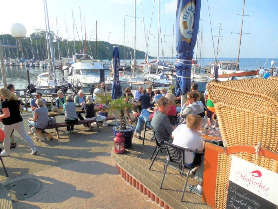 Ferienhaus Schiffsdeck in Langballig an der Ostsee 8 Personen 3 Schlafzimmer 2 Badezimmer 1 Gäste-WC TV Kaminofen Sonnenterrassen Strand Meer Fjord in Langballig