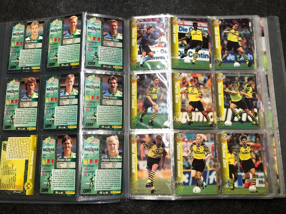 Panini Fußball Bundesliga 94/95 Sammelkarten RAN Trading Cards in Bestensee