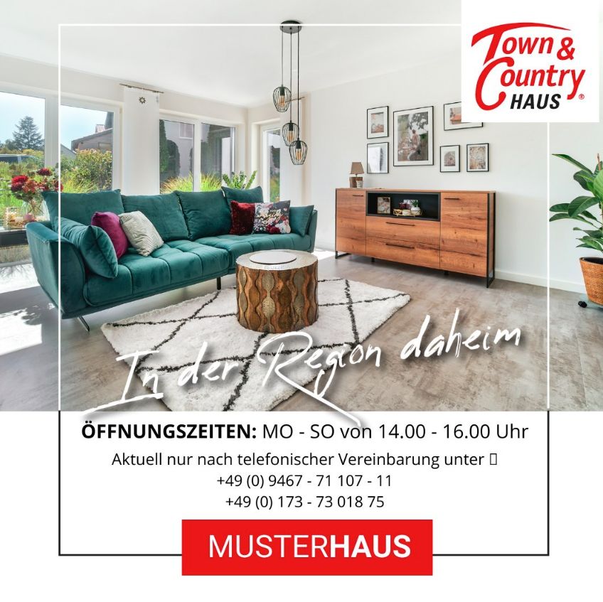 Besuche unser Musterhaus, Sonntags von 14 -16 Uhr oder nach tel. Vereinbarung in Traitsching