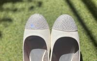 Ballerina Schuhe weiß mit Glitzer Sachsen - Neustadt Vorschau