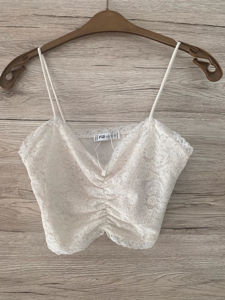 Bustier weiß/creme neu Gr. S in Saarlouis