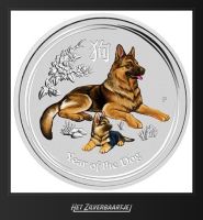 Silbermünzen Lunar II Hund 2018 Farbe von 0,25 Oz bis 10 oz Nordrhein-Westfalen - Selfkant Vorschau
