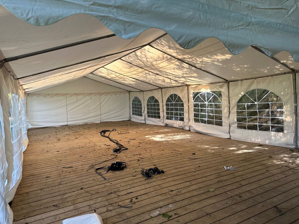 6x12m Zelt Festzelt mit Holzboden Hochzeit Eventzelt Zeltverleih in Oerlinghausen