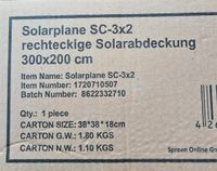 Solarplane für Pool rechteckig 300x 200cm inkl. Versand Niedersachsen - Visbek Vorschau