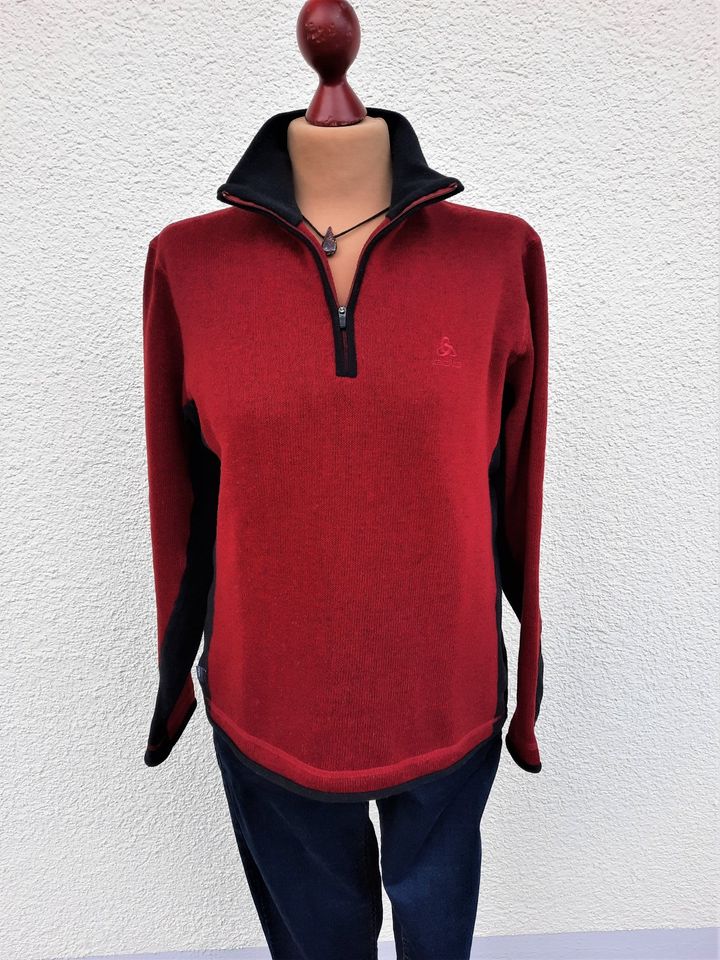 Odlo Pullover Strick + Fleece 40 Wein Rot Sport Outdoor Wandern in Forchheim