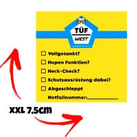 Malle Sticker TÜF Checkliste XXL Wasserfest Nordrhein-Westfalen - Witten Vorschau