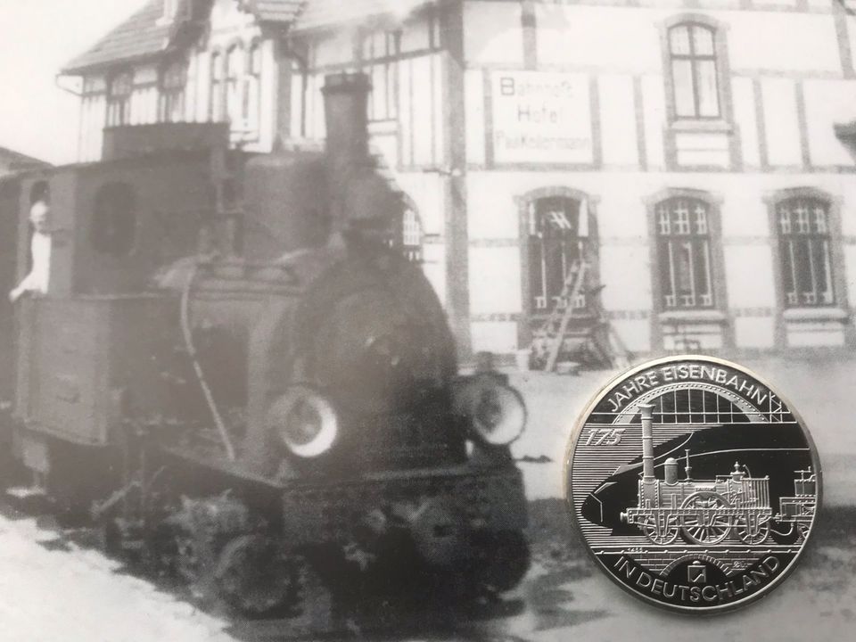 10 Euro Silbermünze 2010 * Eisenbahn in Deutschland in Erfde