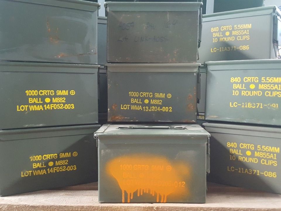 ❗ Original US Army Munitionskiste, Vintage Werzeugkiste, Lagerbox in Würzburg