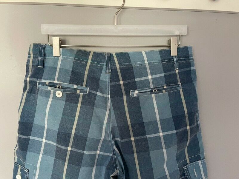 Blau karierte Shorts / kurze Hose von Casual Outfitters, Gr. 42 L in Panketal