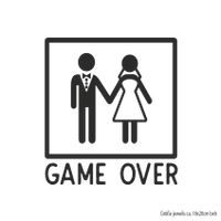 Bügelbild JGA Game Over Hochzeit Braut Brautparty Mengenrabatt* Nordrhein-Westfalen - Ense Vorschau