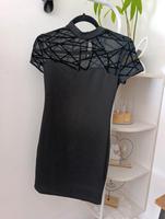 Schwarzes Elegantes Figurbetontes Mesh Kleid Gr. XS (34) Bayern - Gunzenhausen Vorschau