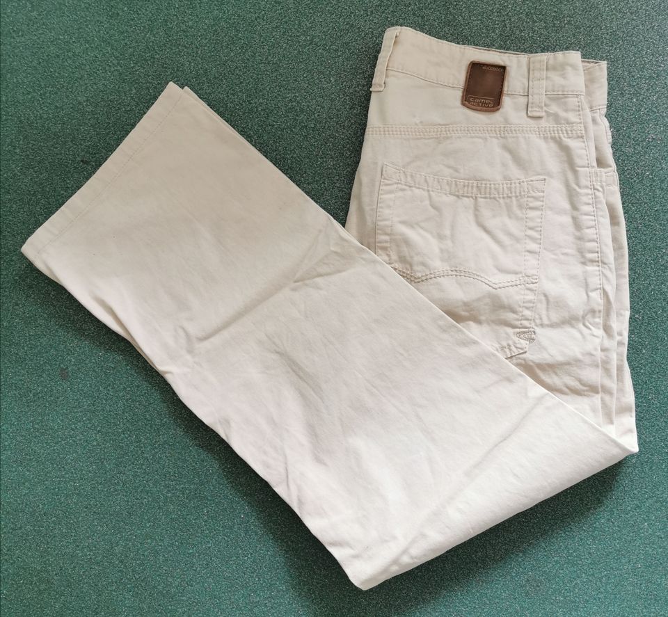 Sommer-Jeans "Camel active", Gr. 34/32, beige, Maße im Text in Zühlen (b Neuruppin)