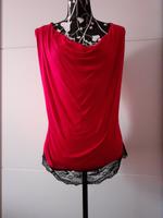 Shirt Oberteil Top Rot Gr.M Spitze Wasserfall EMP Leipzig - Stötteritz Vorschau
