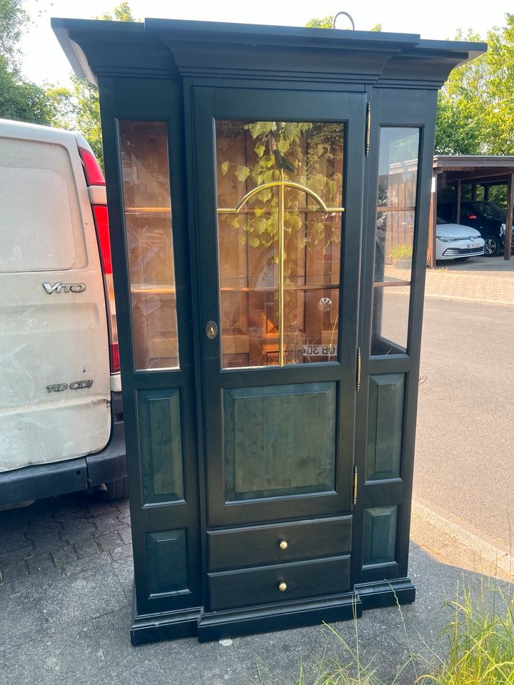 Jugendstil Vitrine wie Neu mit Beleuchtung Hochwertige Vitrine in Düsseldorf