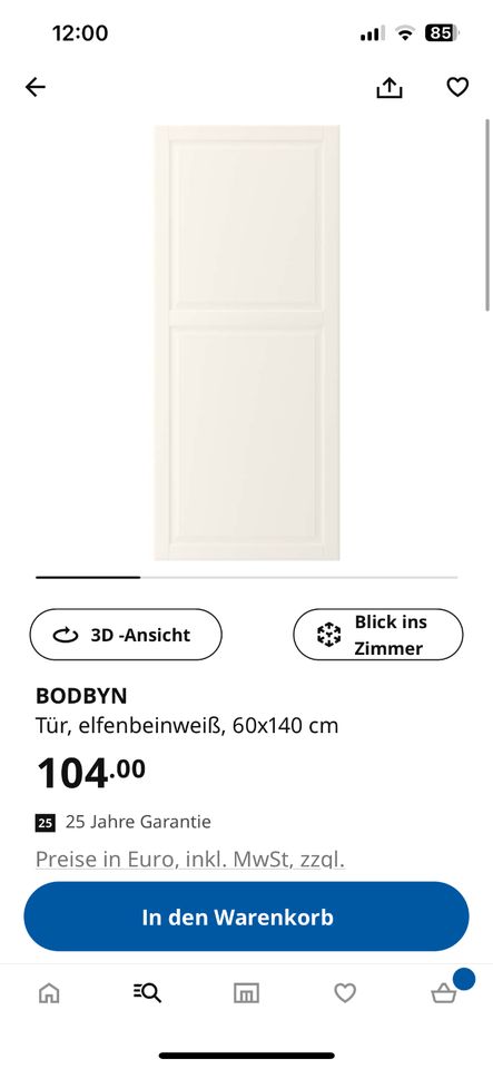 Ikea Bodbyn Küchen Front 140 x 60 in Rodenbach