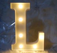 LED Buchstabe L Licht Dekoration Nachtlicht Lampe Hochzeit Thüringen - Hildburghausen Vorschau