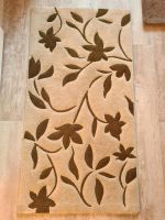 Teppich - Kurzflor - 150x80cm - braun-beige - Blumen Sachsen-Anhalt - Niederndodeleben Vorschau