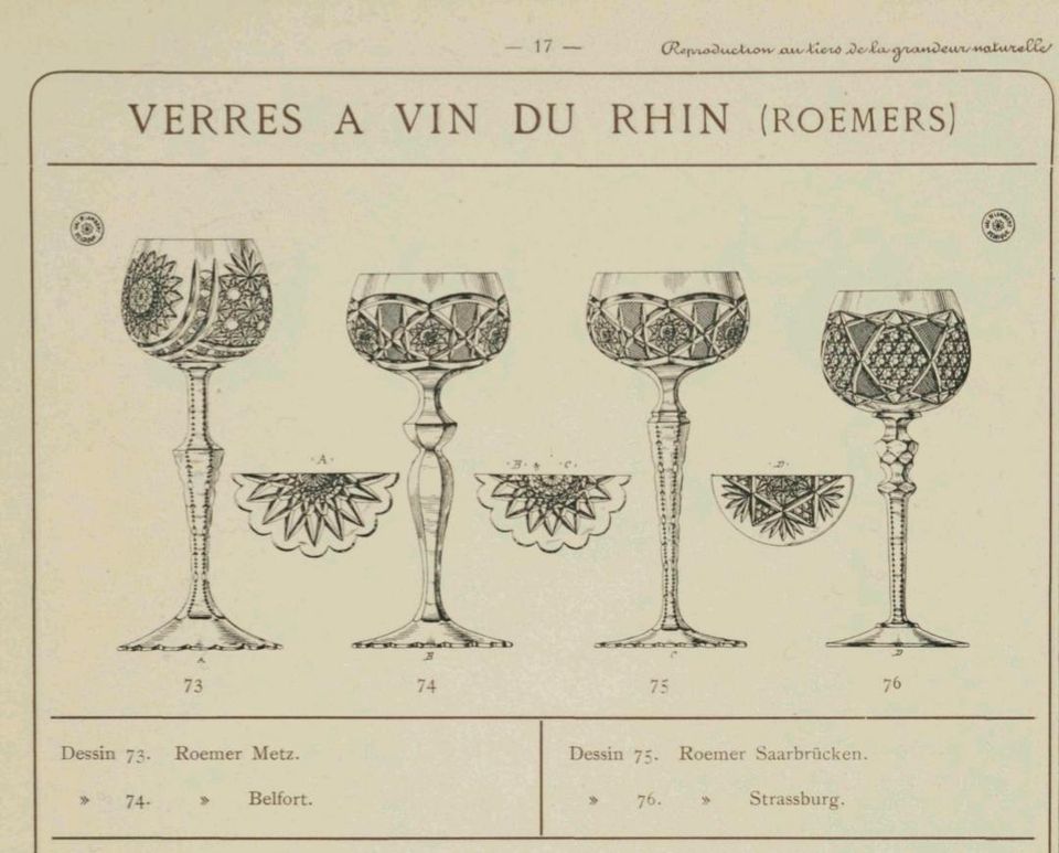 2x Val Saint St. Lambert Glas Weingläser Saarbrücken Römergläser in Herne