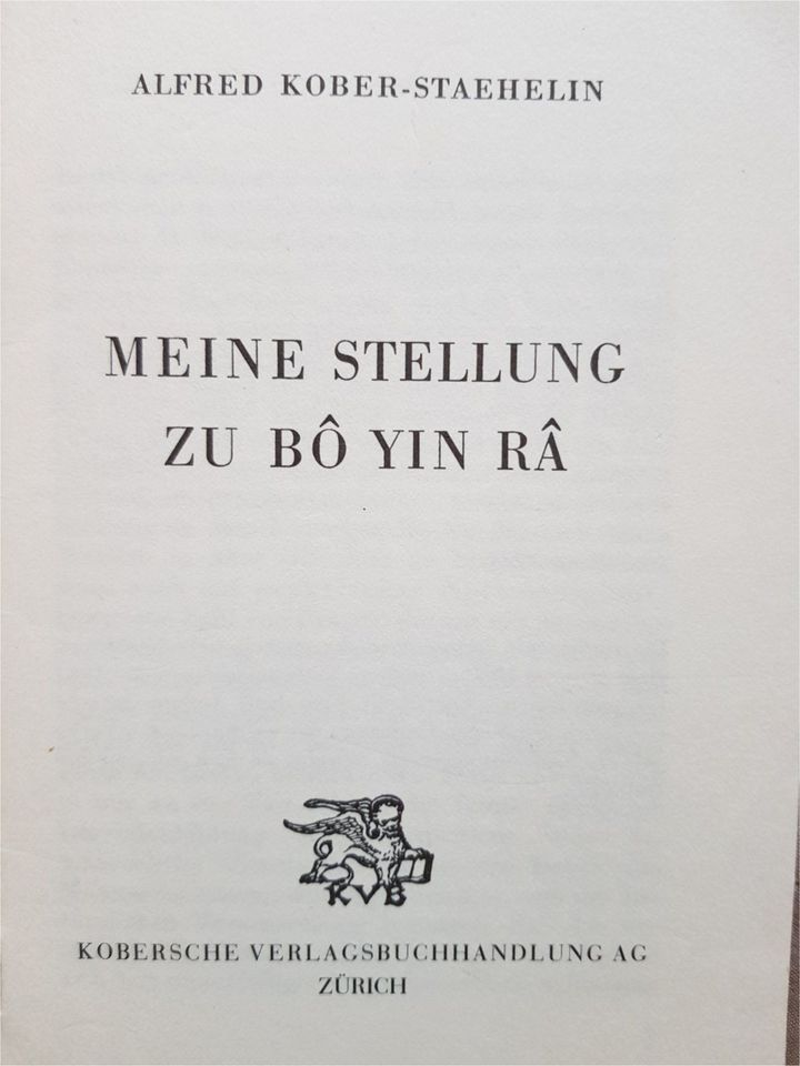 Bô Yin Râ / (Aus-) Tausch zu Bo Yin Ra in Naunhof