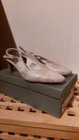 Via della Rosa Slingpumps Sling Pumps Schuhe Gr.39 beige gold Bayern - Geisenhausen Vorschau