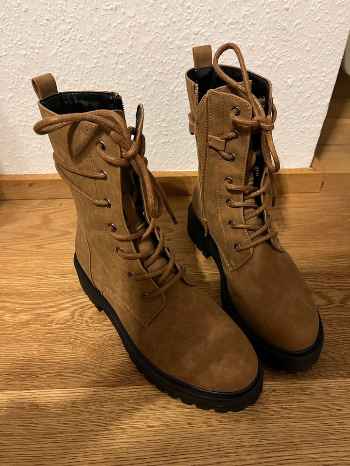 Dockers Schürstiefel Schuh boots braun 39 Cognac neu in Aachen