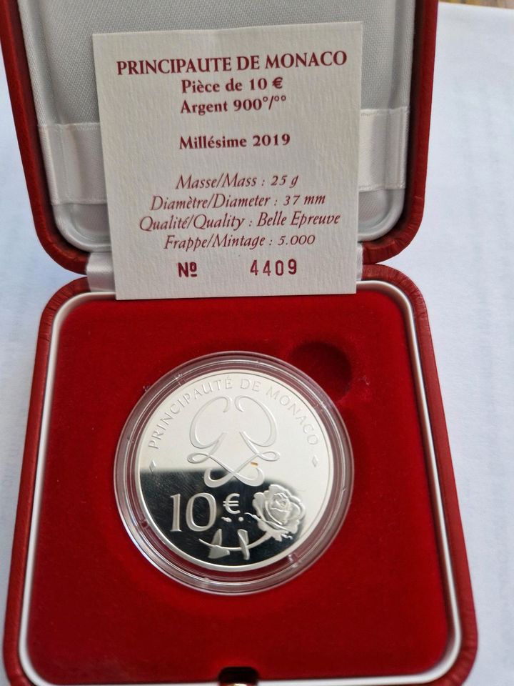 10 Euro Münze Monaco in Steinfeld