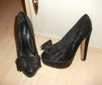 Pumps - High Heels - von Catwalk, Schwarz m. Glitzer 38 Berlin - Reinickendorf Vorschau