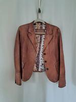 ♥️ Leder Biker Nieten Jacke Echtleder Cognac Sommer casual Niedersachsen - Loxstedt Vorschau