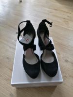 Tamaris schwarze Samt High Heels mit Touch it Fußbett Dortmund - Berghofen Vorschau