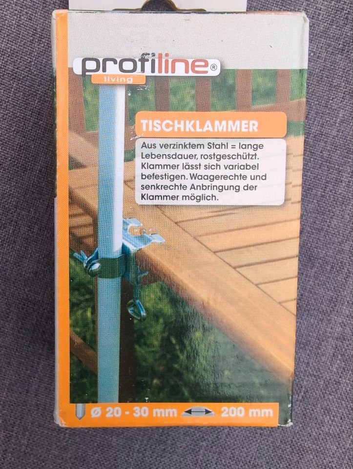 Tischklammer Tischklemme für Gartenschirm NEU in Werne