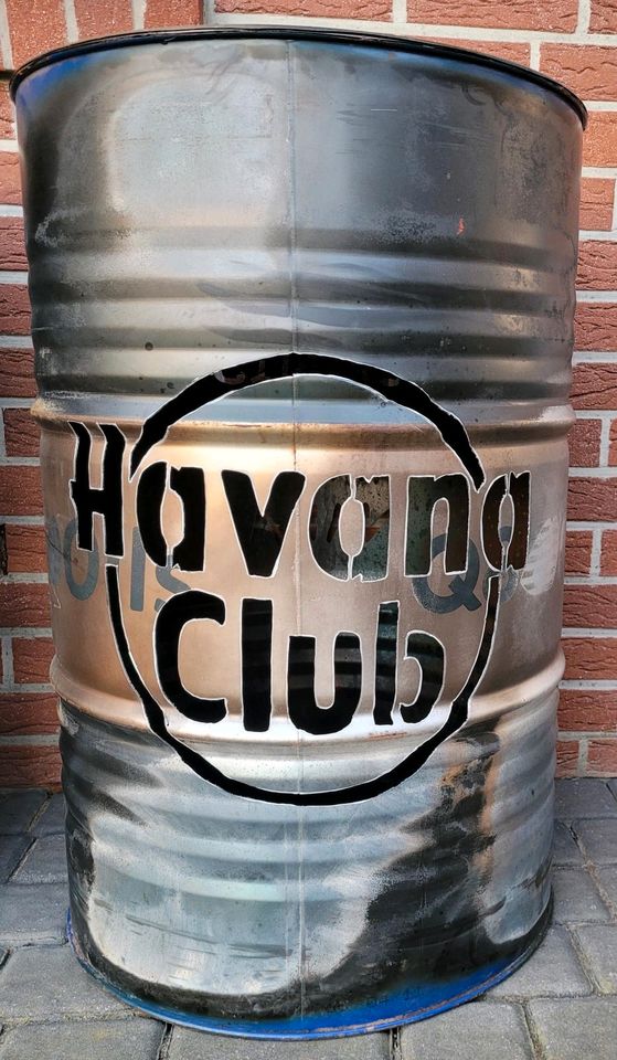 Feuertonne Brenntonne 200l Havana Club Rostdeko Deko Gartendeko in Ahlerstedt