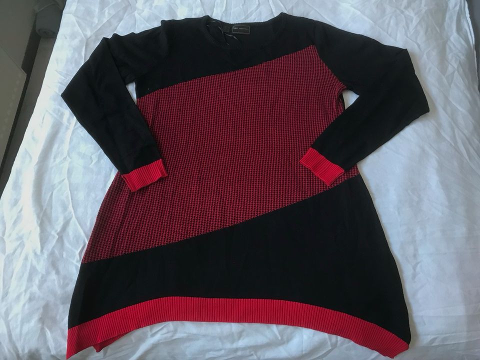 Pullover Pulli Gr. 36/38 S rot schwarz in Ganderkesee