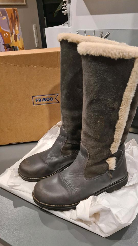 Friboo Winterstiefel Lederstiefel Mädchen Damen Gr 36 in Eberswalde