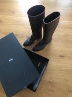 Hugo Boss Stiefel Gr.39 neuwertig Leder schwarz braun Bayern - Münnerstadt Vorschau