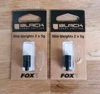 2 × Fox Black Label Edition Slim Weights 2 × 15 g NEU! OVP Angeln Niedersachsen - Bad Bentheim Vorschau