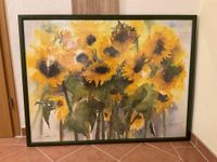 Sonnenblumen Bild 96 x 125 Rahmen schwarz Sonderanfertigung Berlin - Mahlsdorf Vorschau