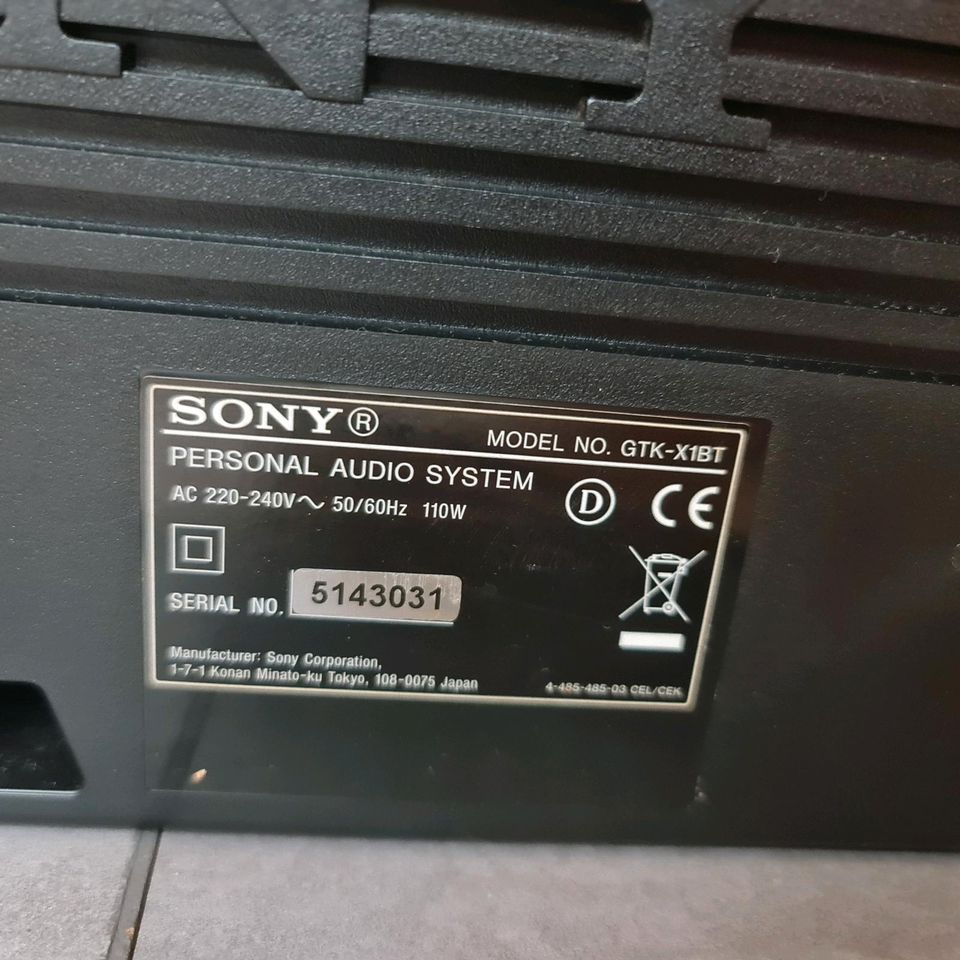 Sony GTK-X1BT Bloothoth Fernbedienung riesen  Lautsprecher in Krefeld