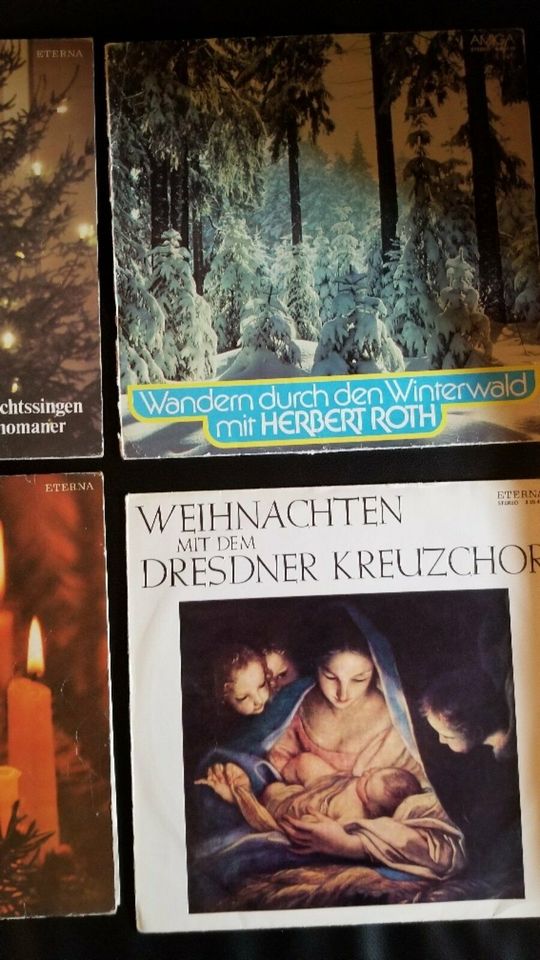 2 Schallplatten Weihnachtslieder DDR in Sinzig