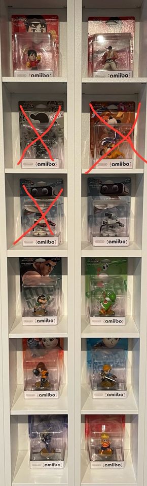 Nintendo Amiibo‘s Yoshi R.O.B Duck Hunt Ryu Game&Watch Sheik Mii in Haßloch