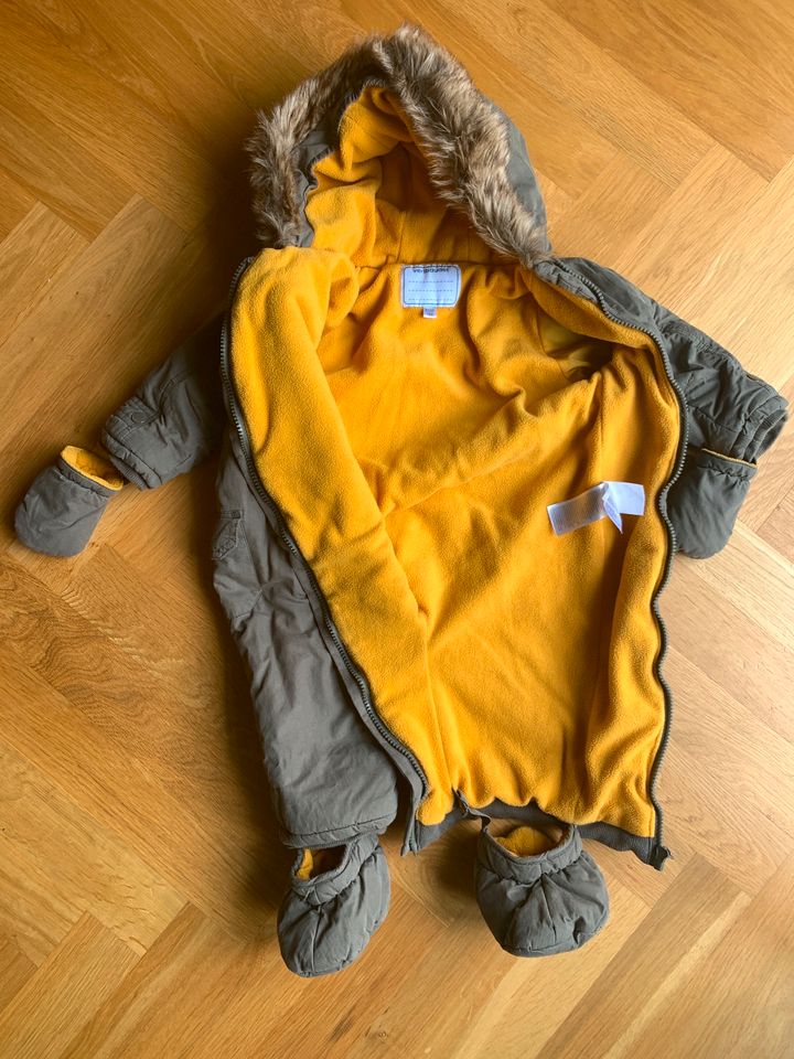 Vertbaudet Winteranzug Overall 80/86 12-18M Grau Fell NP: 44,99€ in Hamburg