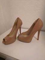 Neuwertig - Sexy Plateau Highheels Lack Pumps Damen Schuhe Gr. 40 Sachsen-Anhalt - Halle Vorschau