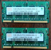 Hynix 2GB = 2x1GB DDR2 RAM Arbeitsspeicher Notebook Laptop gebr. Bayern - Friedberg Vorschau