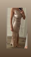 Satin Kleid Champagner/ Gold 34 Wuppertal - Ronsdorf Vorschau