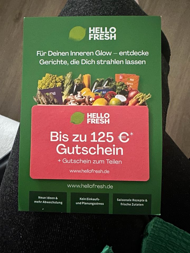 125 Euro Gutschein Hellofresh in Krefeld