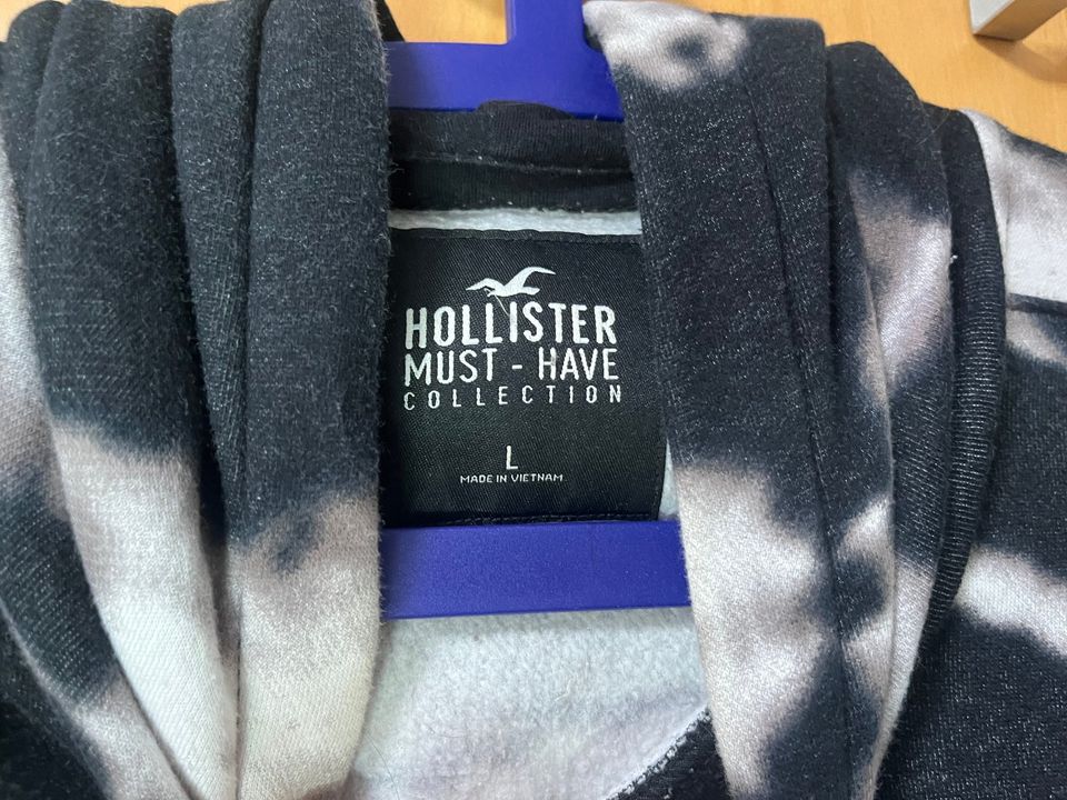 Hollister Hoodie schwarz weiß Größe L Herren Damen Pullover in Köln