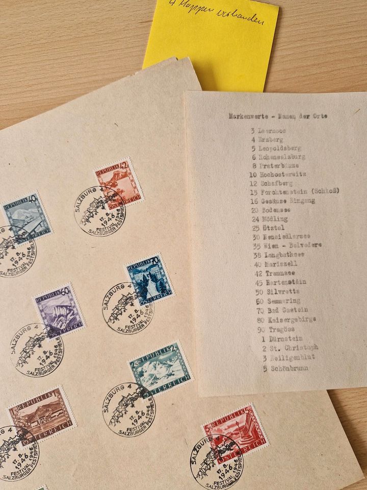 Briefmarken Österreich Salzburger Festspiele in Rostock