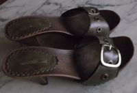 Dunkelgrün Vintage Sandalen Leder von Graceland, Größe 37 Frankfurt am Main - Nordend Vorschau