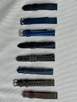 13 x Leder Uhrenarmbänder im Set, 18mm, blau, schwarz, gebr. Frankfurt am Main - Sachsenhausen Vorschau